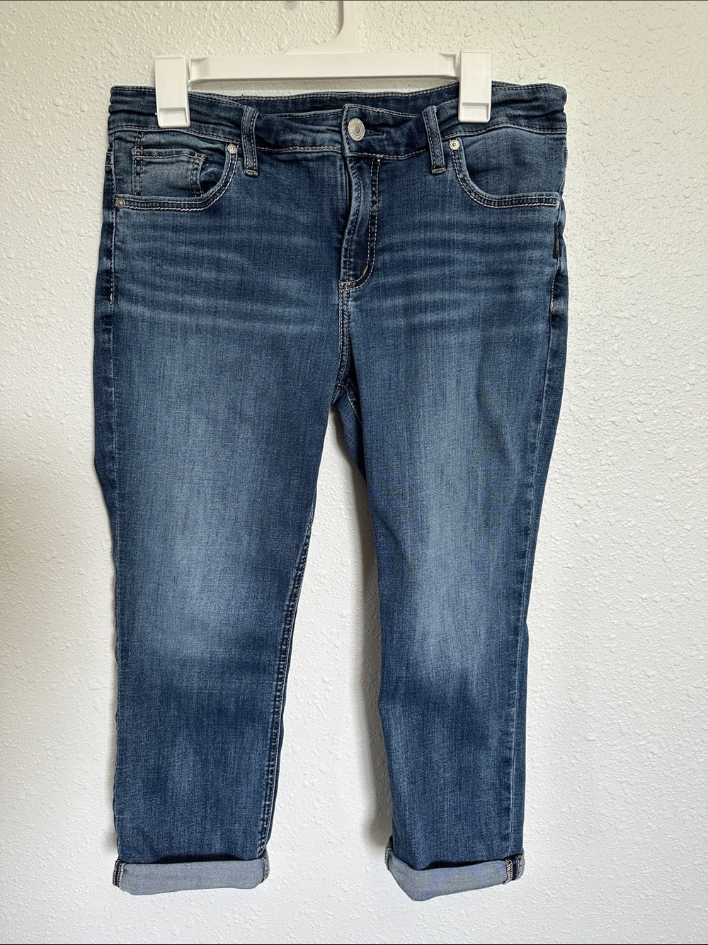Silver Jeans Elyse Capri Blue Jeans Size W31 / L23.5